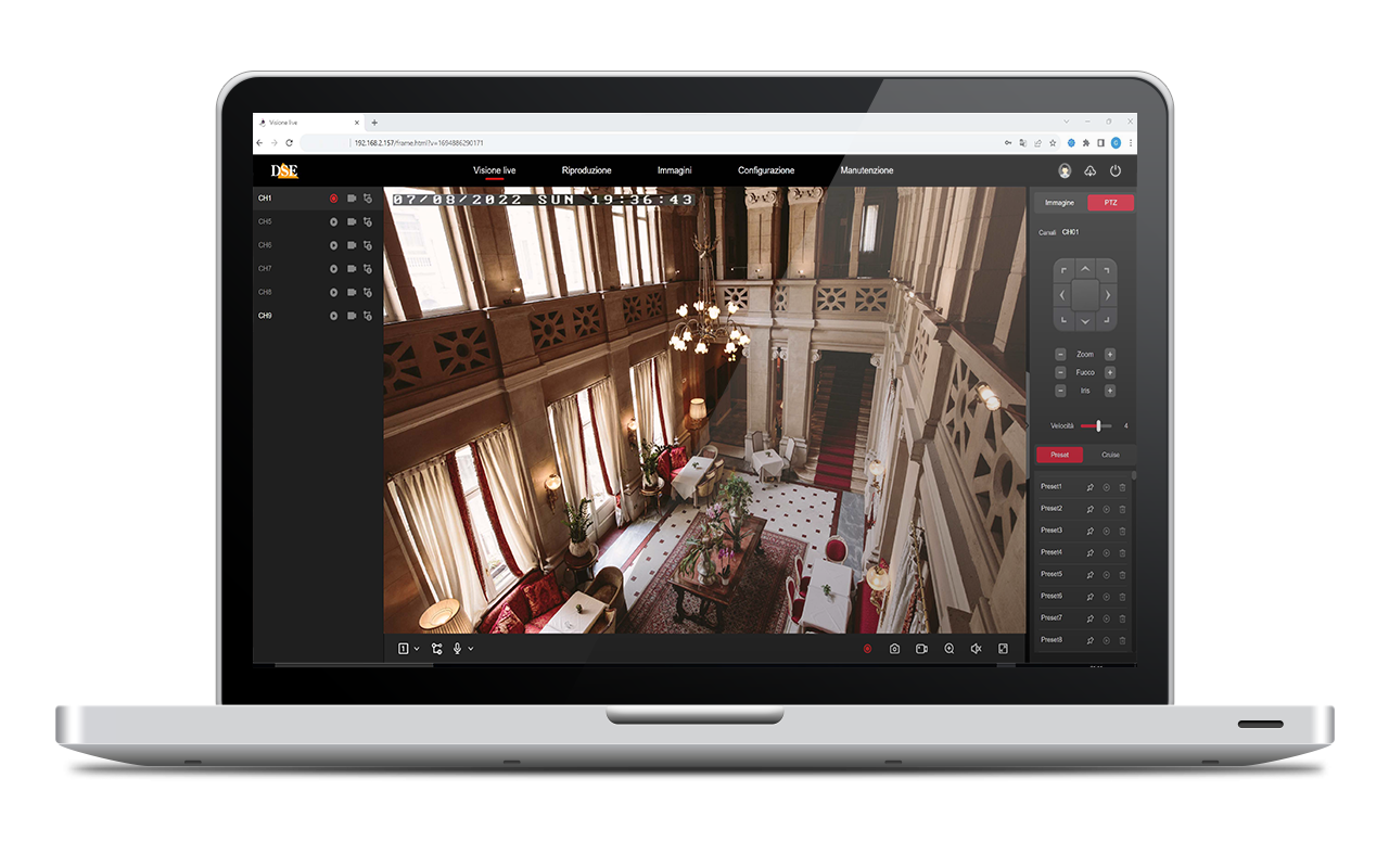 Controllo telecamere IP da software gratuito